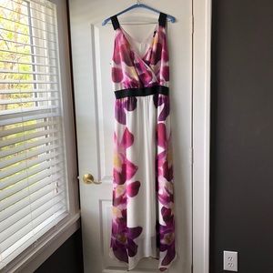Express Pink & Purple Floral Maxi Dress